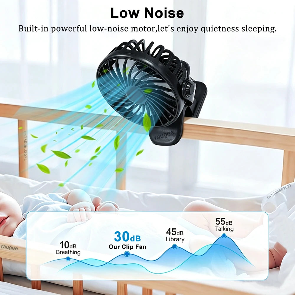 Rechargeable Clip-On Portable Fan