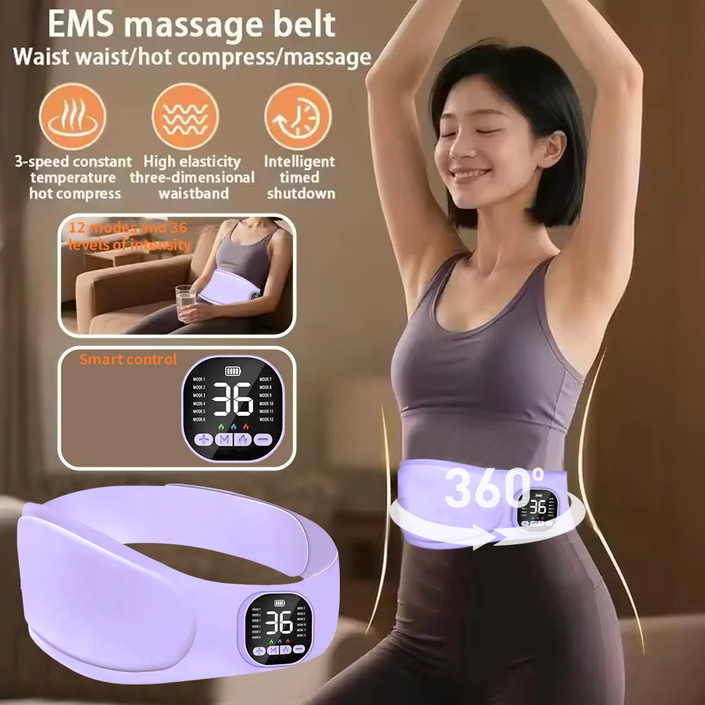 Heated EMS Waist Pain Relief Belt
