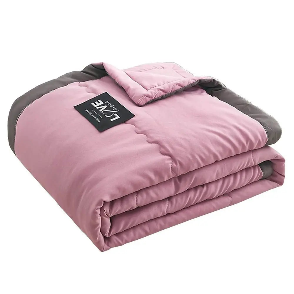 New Double Sided Cooling Blanket Skin-Friendly Cold Effect Conditioning Quilt Spring Summer Solid Color Cooler Quilt