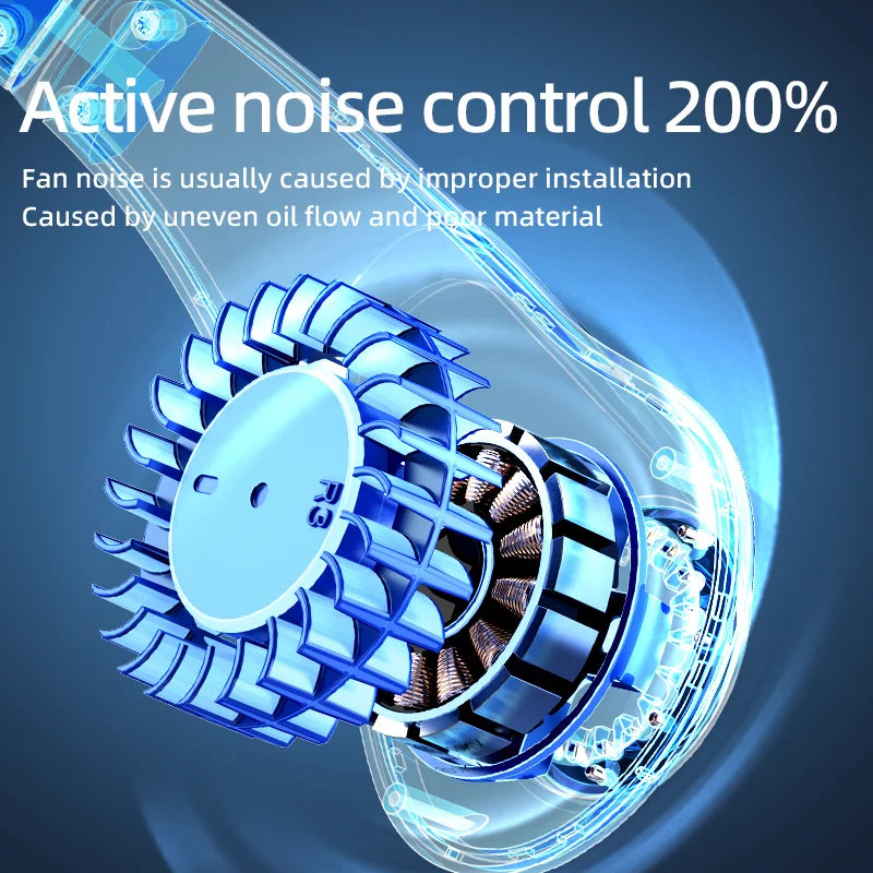 Digital Display Portable Neck Fan