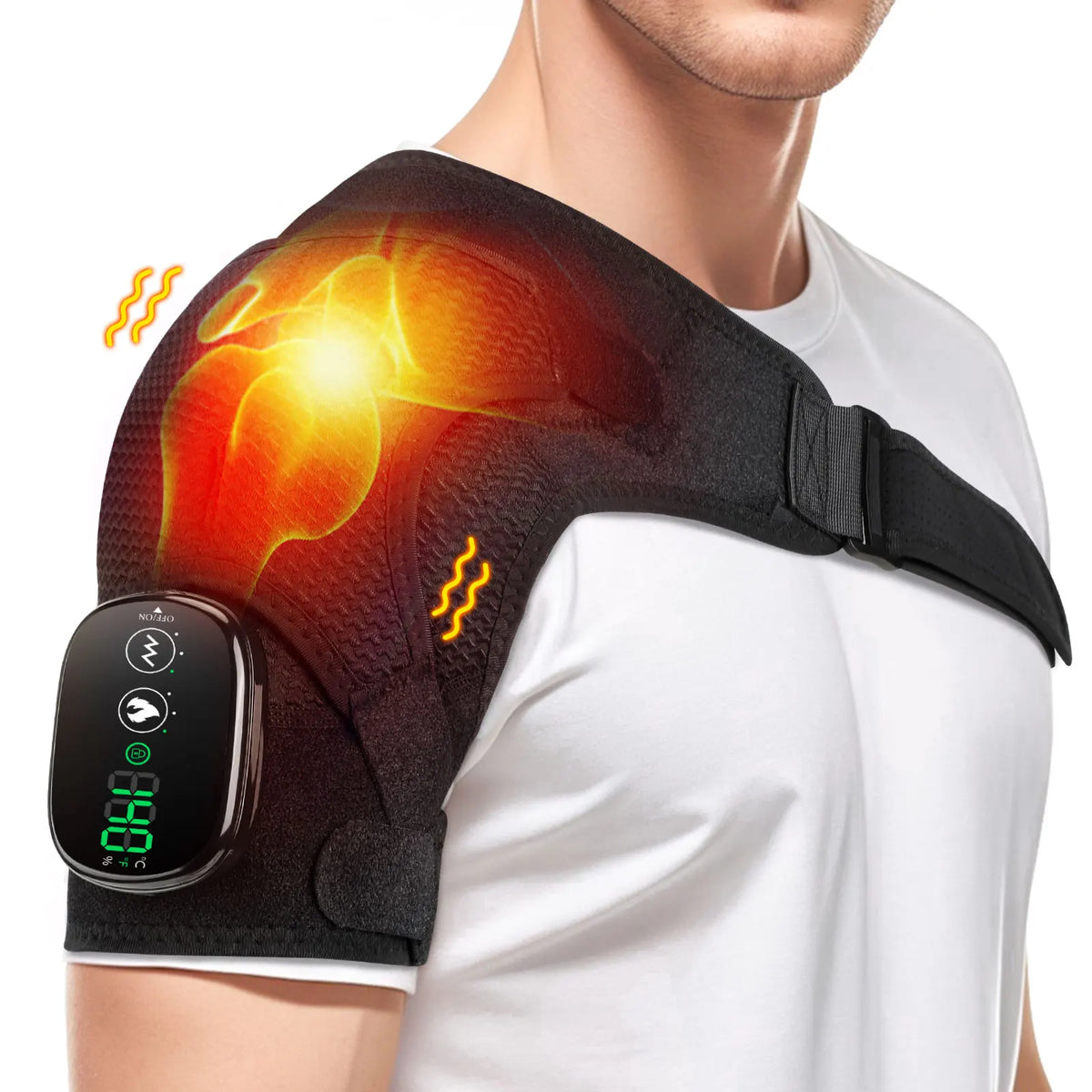Heated Shoulder Vibration Massage Wrap