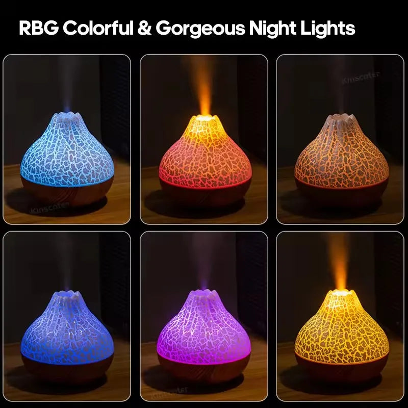 Volcano Flame Desktop Mist Humidifier