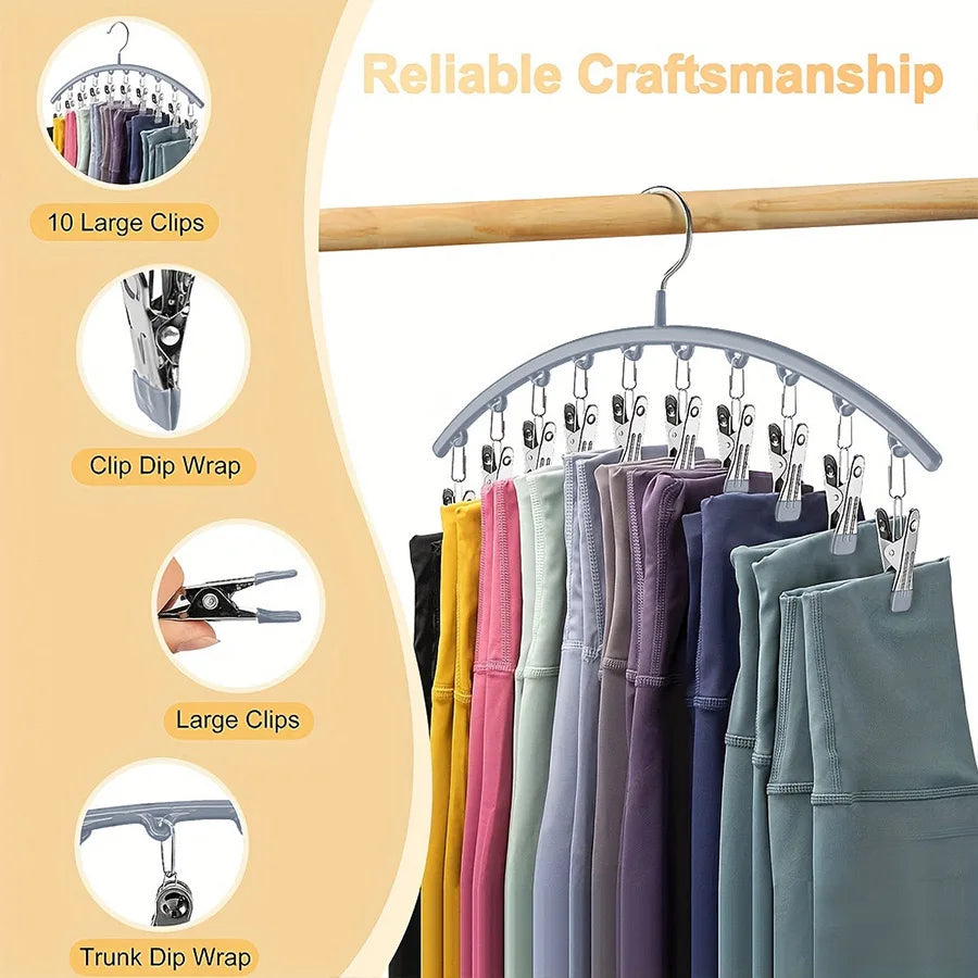 Multi Clip Closet Storage Hanger