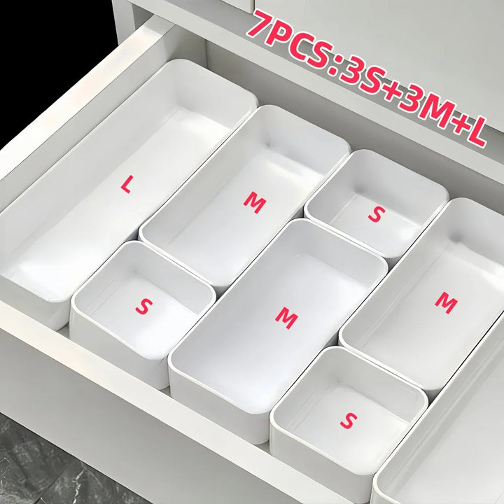 7-Piece Drawer Organizer Storage Set