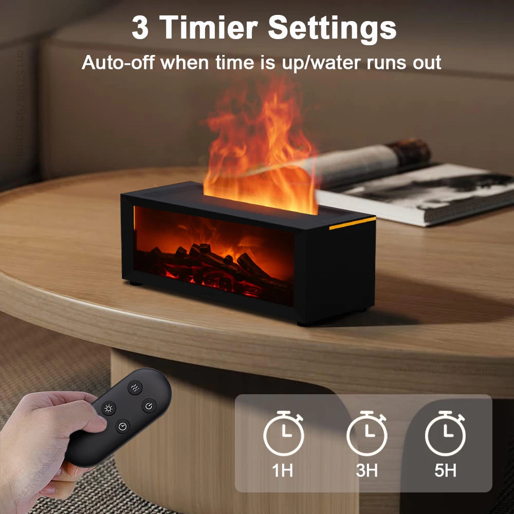 Remote Control Flame Aroma Humidifier