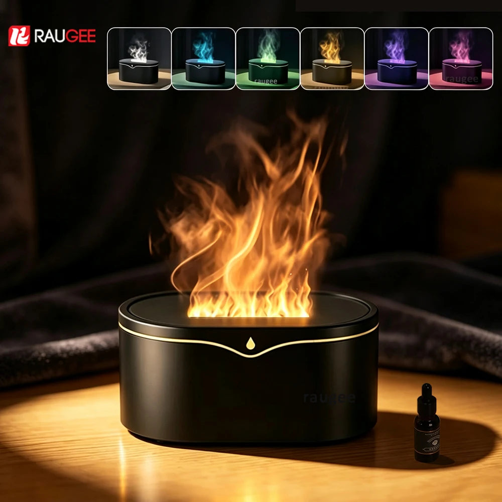 Mini Flame Aroma Humidifier Diffuser