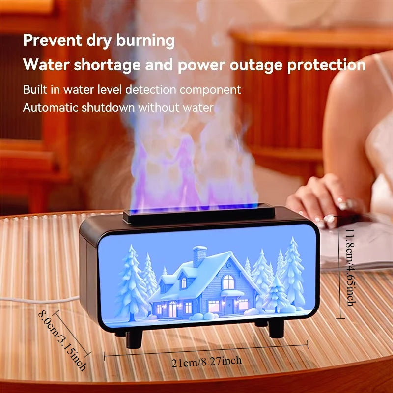 Fireplace Flame Essential Oil Diffuser