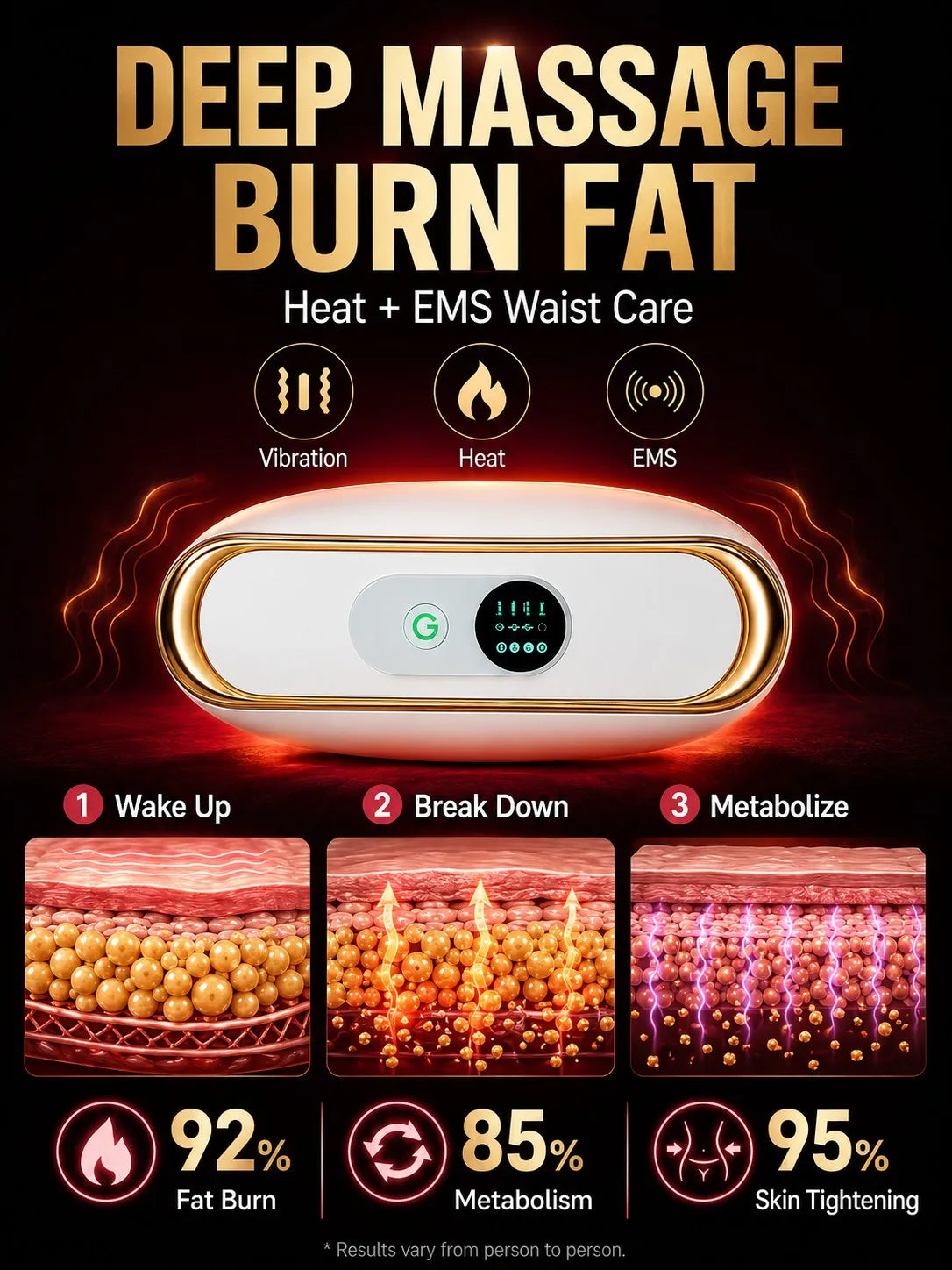 slimming belt massager electric vibrating mens abdominal flat stomach belly fat burning slimming belt for women for the stomach