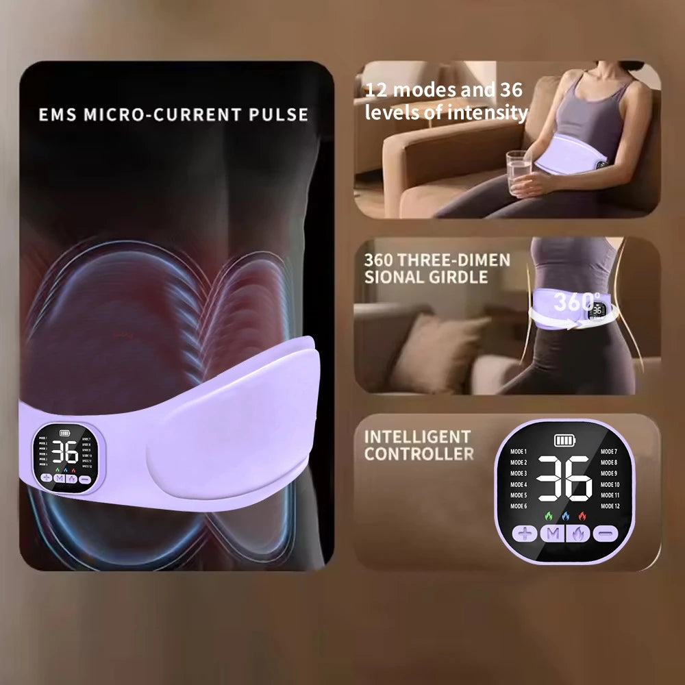 Heated EMS Waist Pain Relief Belt
