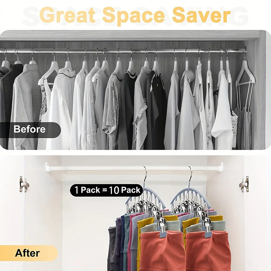 Multi Clip Closet Storage Hanger