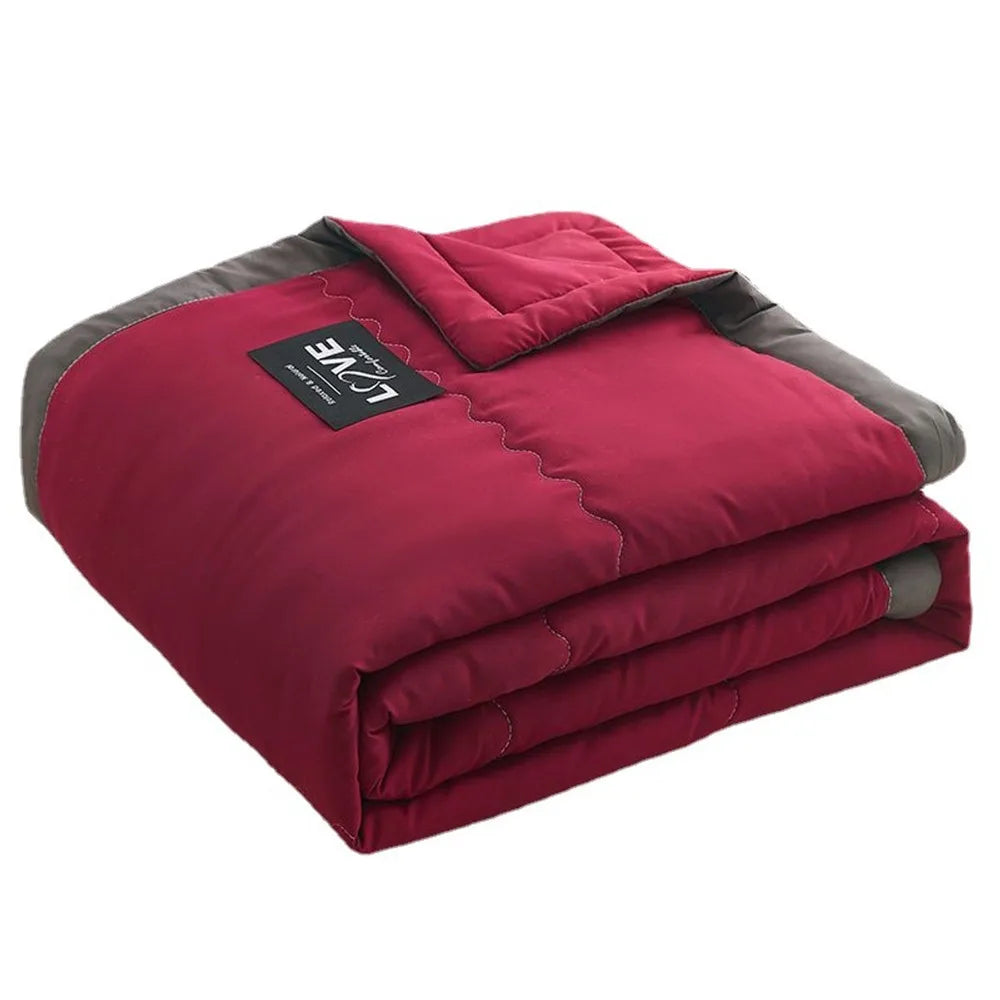 New Double Sided Cooling Blanket Skin-Friendly Cold Effect Conditioning Quilt Spring Summer Solid Color Cooler Quilt