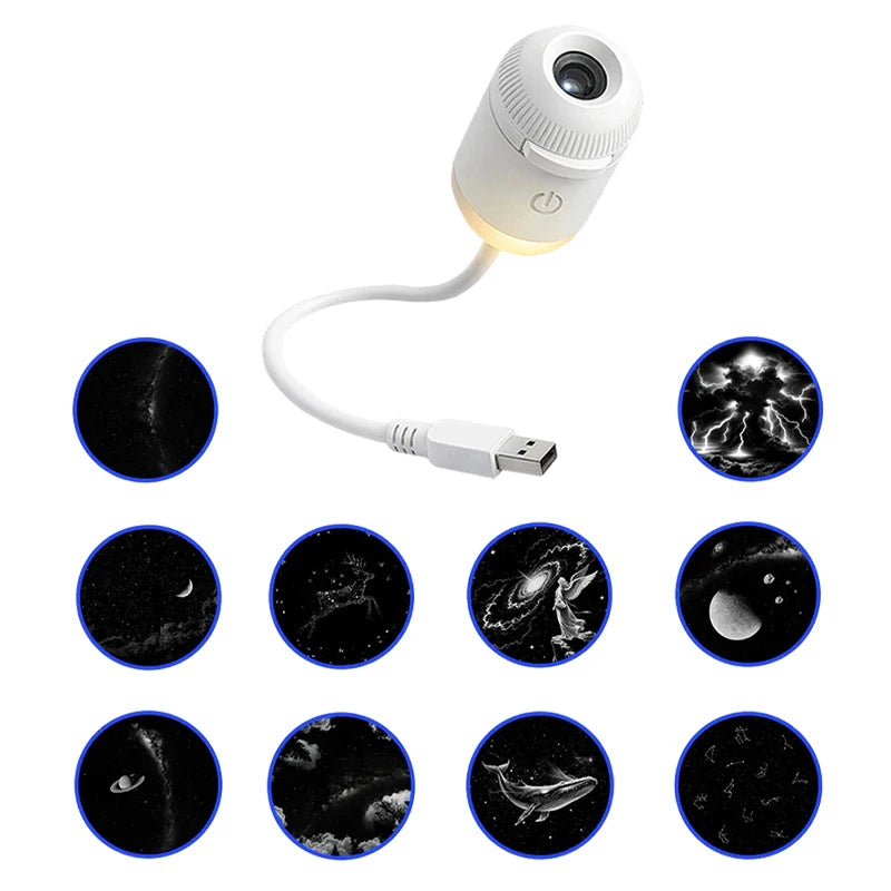 Mini Galaxy Star Projector Nightlight