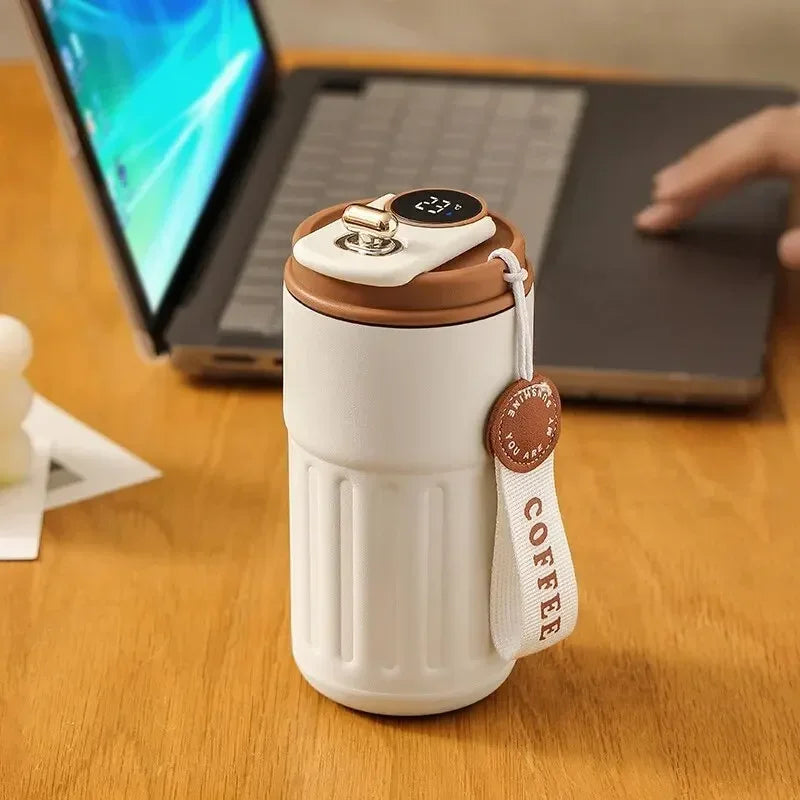 Stainless Steel Temperature Display Travel Mug