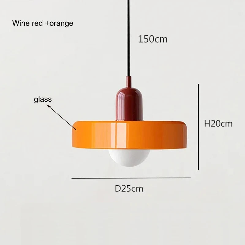 Nordic Retro Glass Chandelier Lighting