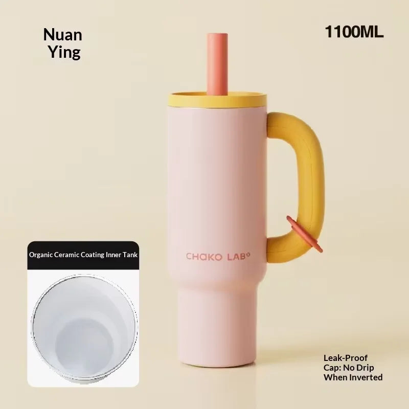 Aesthetic Insulated Coffee Tumbler