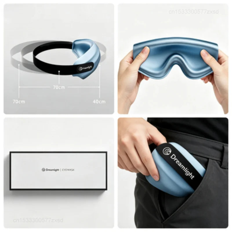1. 3D Full Blackout Memory Foam Sleep Mask