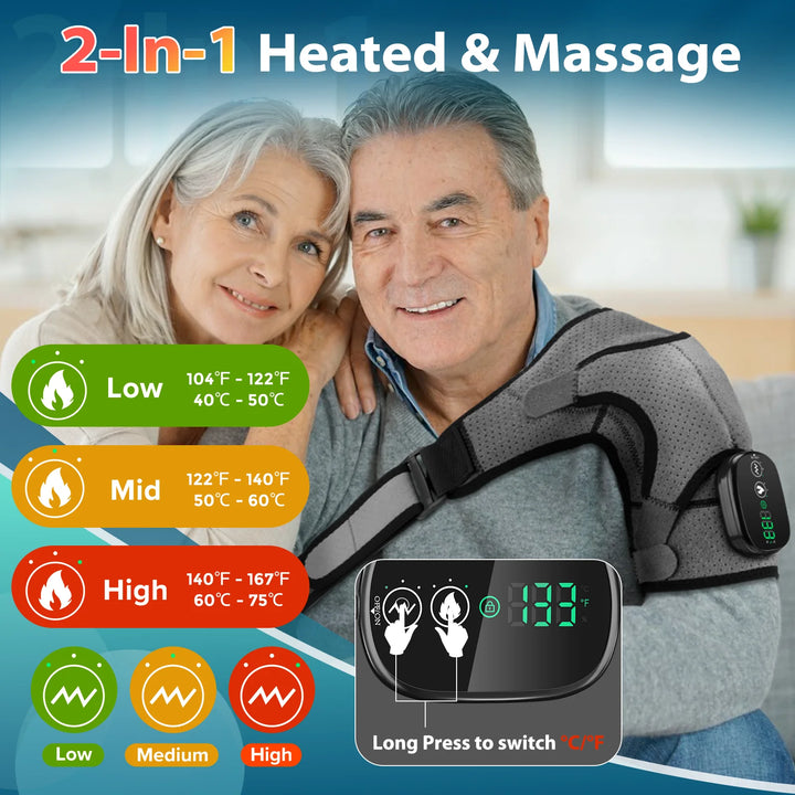 Heated Shoulder Vibration Massage Wrap