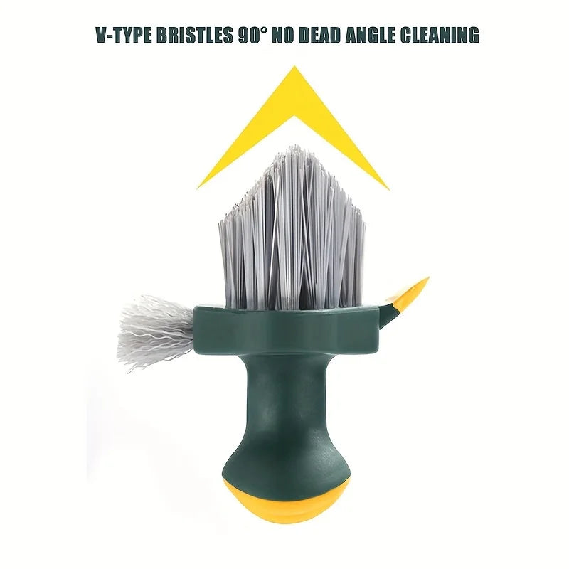 4 in 1 Brush Squeegee for Gap Groove Cleaning Tool Glass Scraper Kitchen Bathroom Floor Tire Cleaner Brushes Home Cleaning Brush