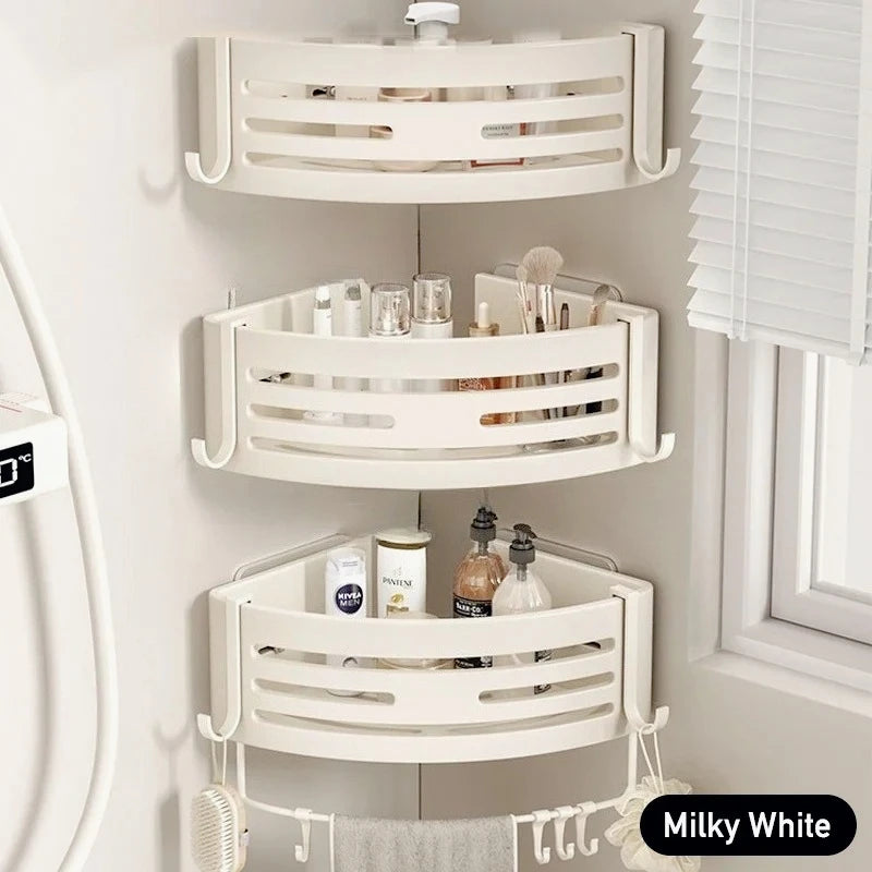 Adhesive Wall Mounted Bathroom Shelf