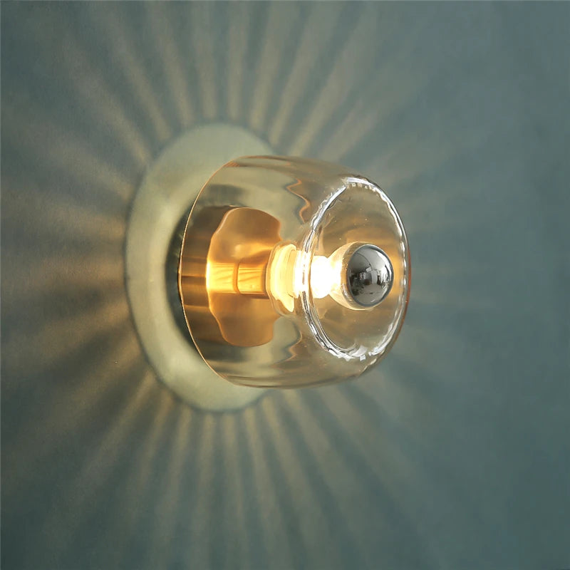 Bauhaus LED Glass Wall Lamp