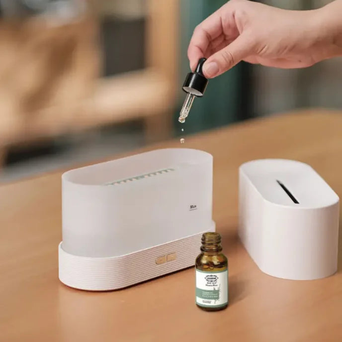 Simulated Flame Aroma Humidifier