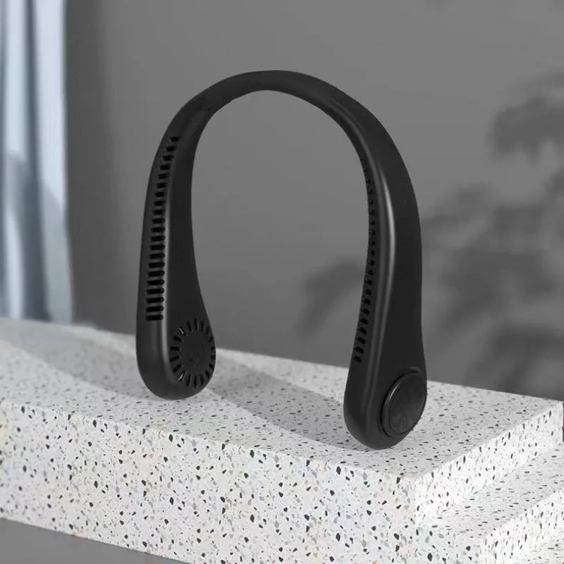 Digital Display Portable Neck Fan
