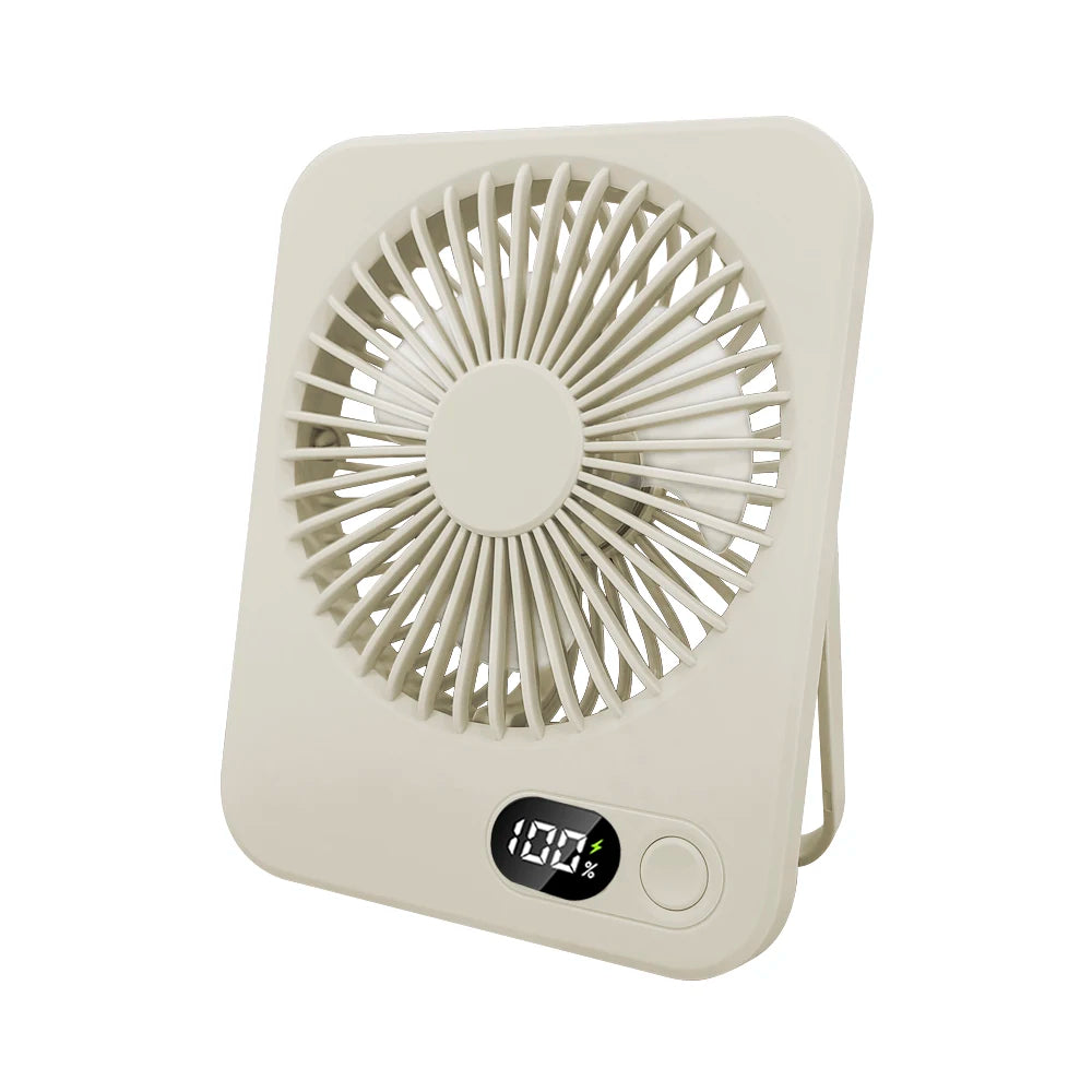 Rechargeable Five-Speed Portable Desk Fan