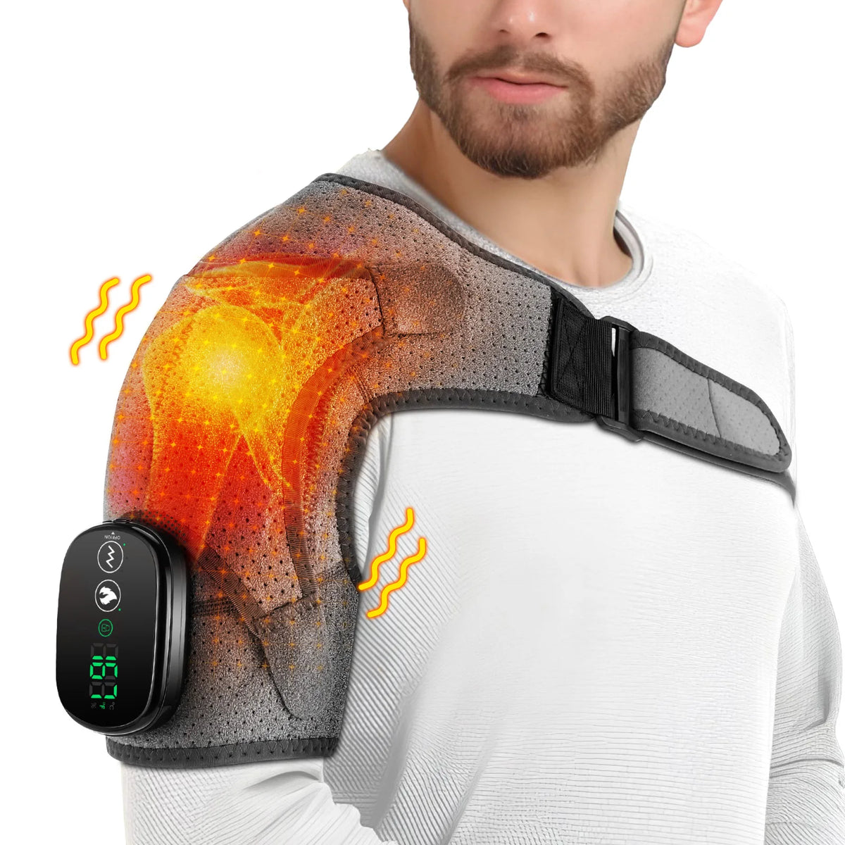 Heated Shoulder Vibration Massage Wrap