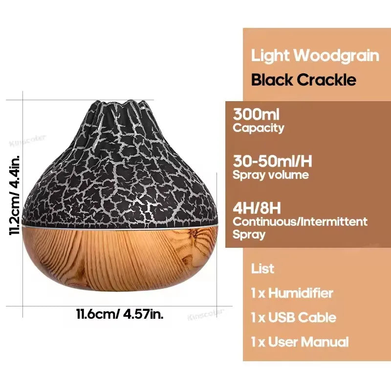 Volcano Flame Desktop Mist Humidifier