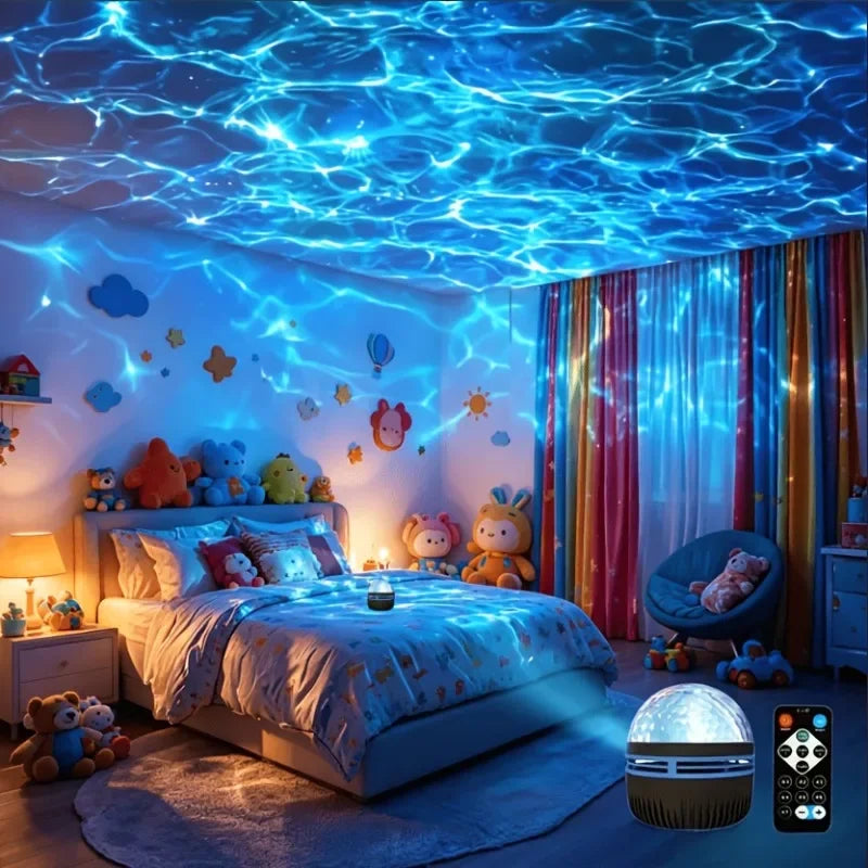 RGB Galaxy Ocean Wave Projector
