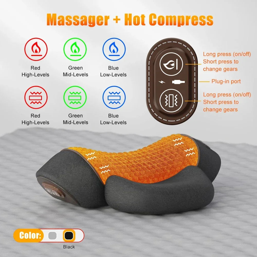 Heated Neck Shoulder Massage Pillow