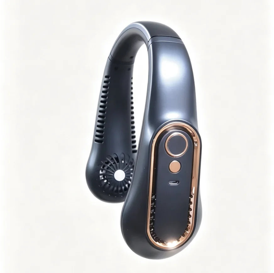 Digital Display Portable Neck Fan