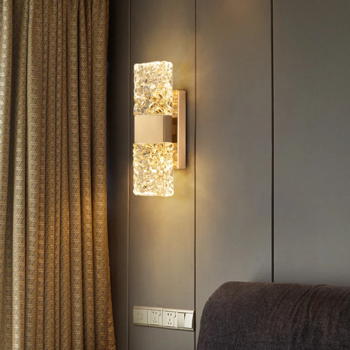 Modern Water Ripple Glass Wall Lamp