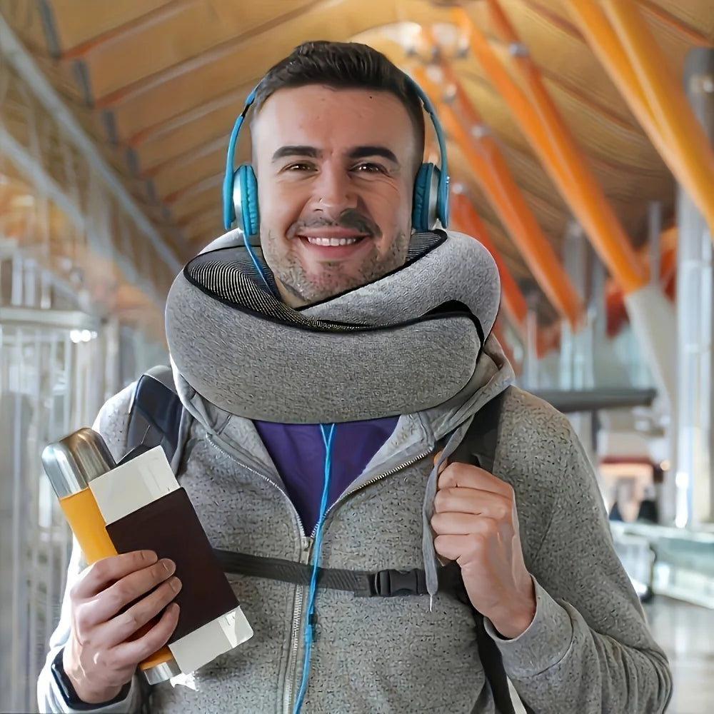 Ergonomic U-Shaped Travel Neck Pillow