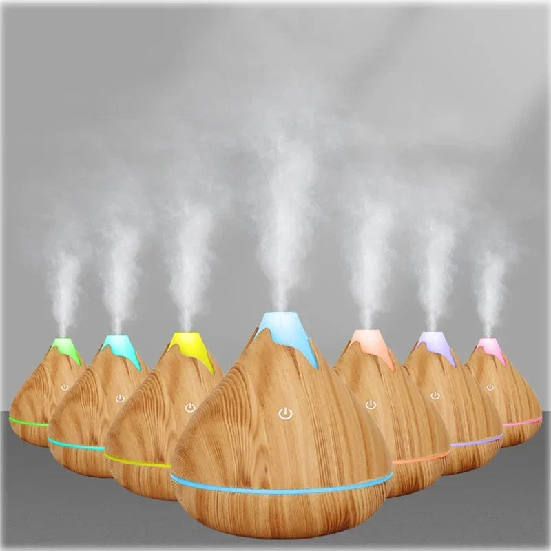 Wood Grain Ultrasonic Aroma Diffuser