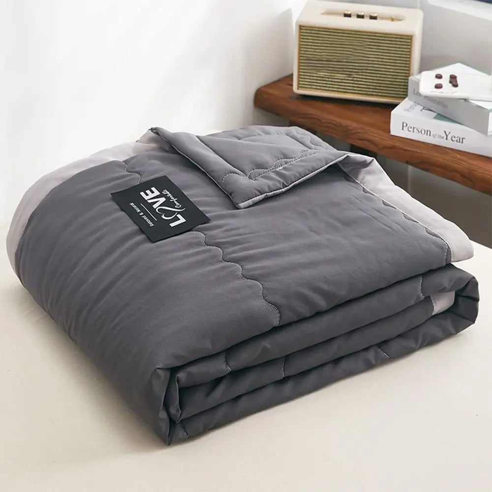 New Double Sided Cooling Blanket Skin-Friendly Cold Effect Conditioning Quilt Spring Summer Solid Color Cooler Quilt