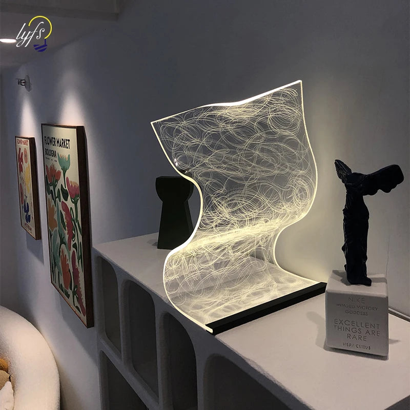 Dimmable Acrylic LED Table Lamp