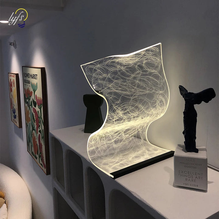 Dimmable Acrylic LED Table Lamp