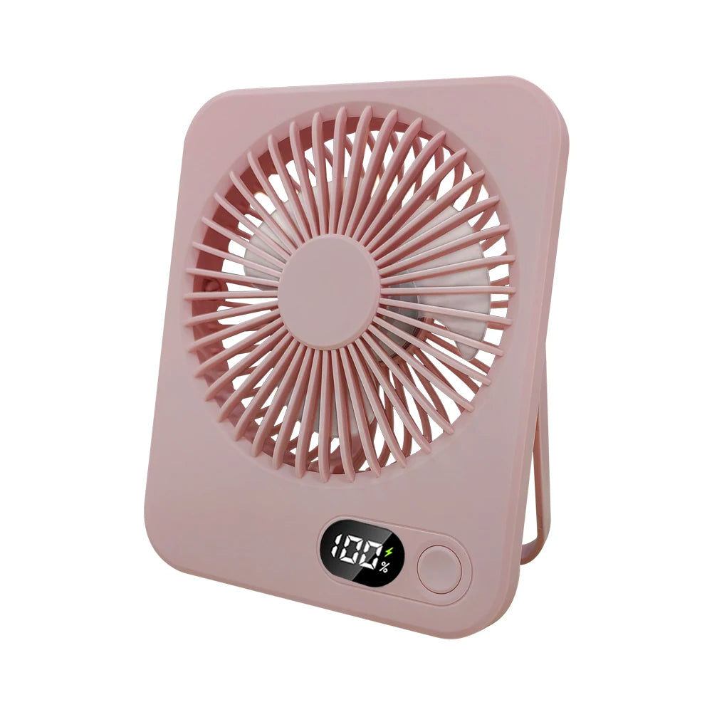 Rechargeable Five-Speed Portable Desk Fan