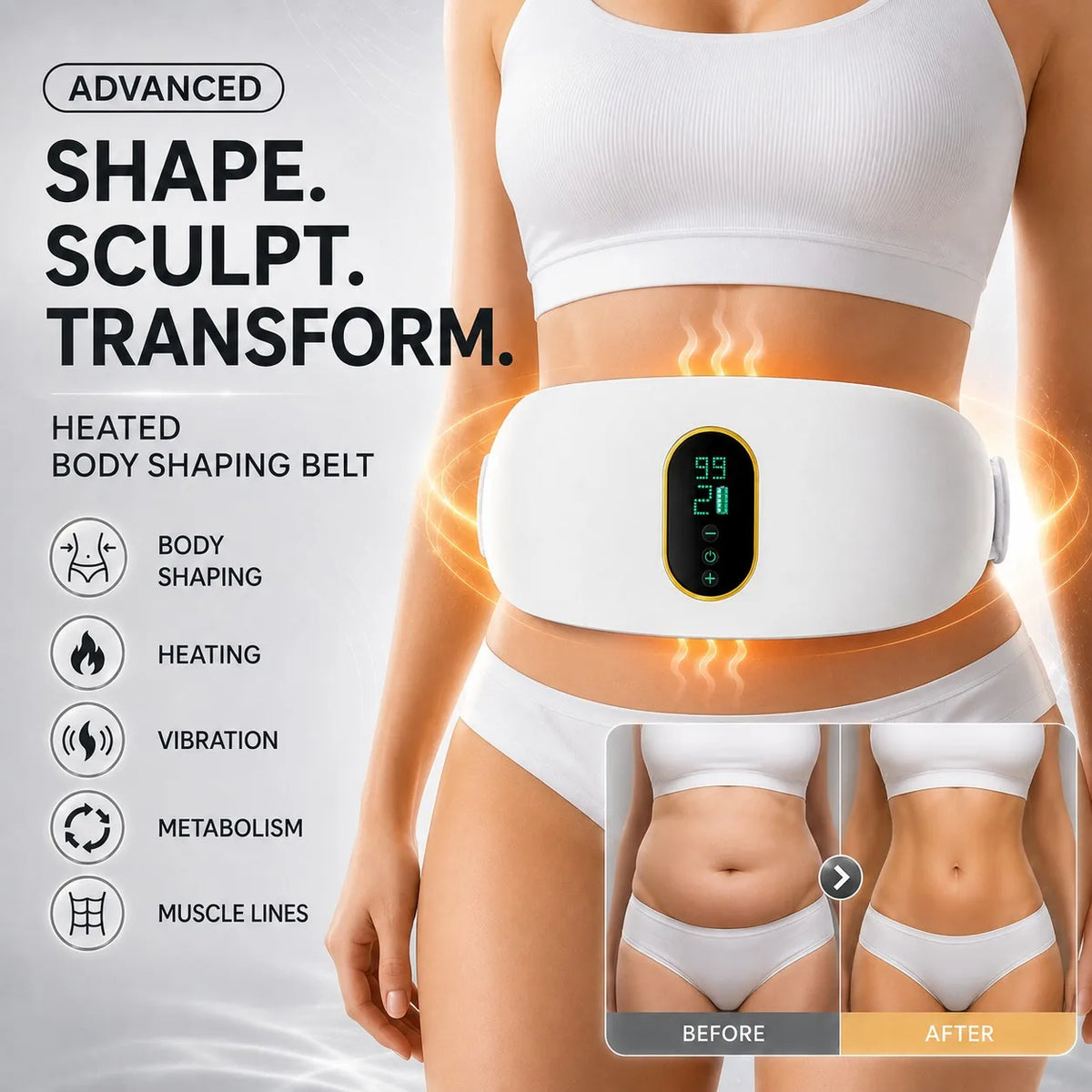 slimming belt massager electric vibrating mens abdominal flat stomach belly fat burning slimming belt for women for the stomach