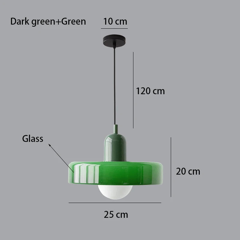 Nordic Retro Glass Chandelier Lighting