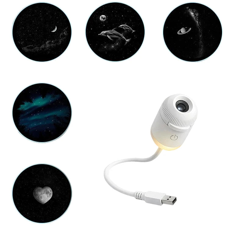 Mini Galaxy Star Projector Nightlight